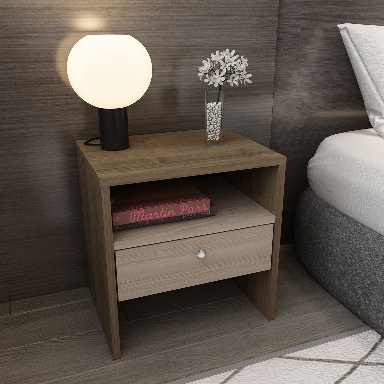 Noptiera, Hanah Home, Nova, 45x46.8x35 cm, Nuc / Cordoba - imagine 6
